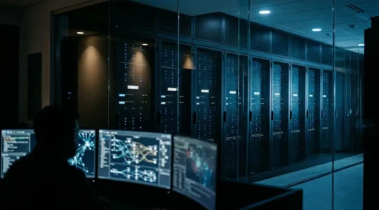 Infrastructure Active Directory sécurisée avec représentation symbolique de la protection contre les ransomwares