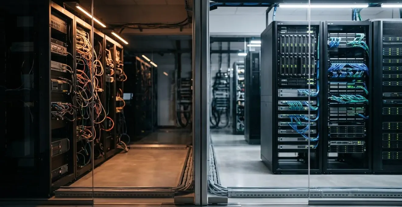 Schéma technique montrant l'architecture réseau avec un serveur proxy SMB isolant les équipements obsolètes