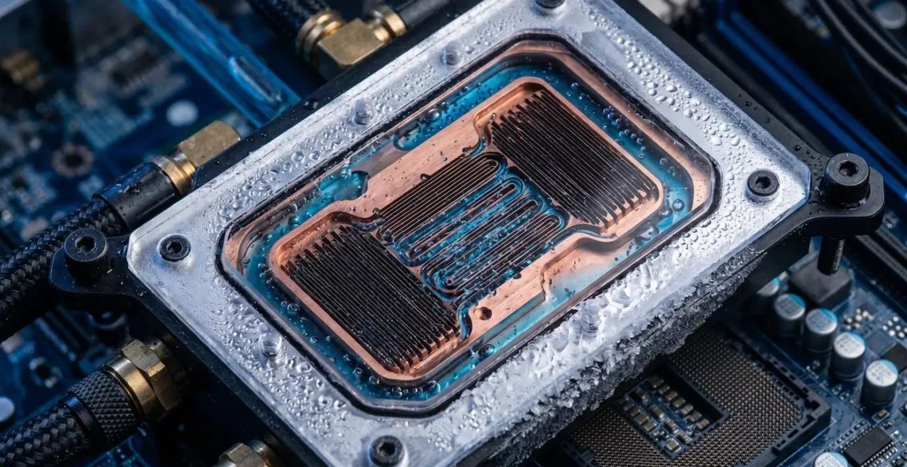 Système de refroidissement liquide direct-to-chip avec plaques froides et circuit de distribution